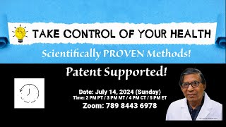 TAKE CONTROL OF YOUR HEALTH  (Sunday 7/14/2024)