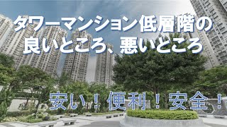 タワーマンションの高層階が買えなかった人向け！タワーマンションの低層階も意外といいところある特徴、メリット、向いている人とは！？