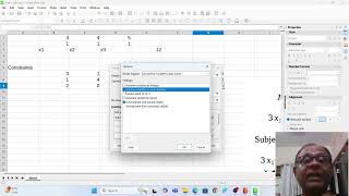 Libre Office Calc Vs Excel, linear programming