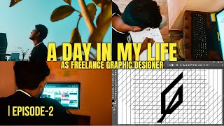 Freelance Graphic Designer Routine in India | Logo Design Process \u0026 Routine.