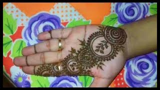 Easy To Do Mehendi Or Henna Tutorial || With Circles || By Ankita Das