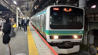 JR常磐線E231系0番台東マト119編成 日暮里駅発車