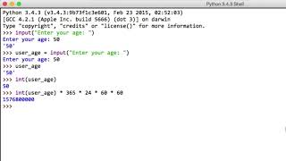 Lesson 5 - Python Course - Getting user input with the input method