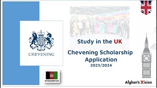 Chevening Scholarship Application 2023/2024