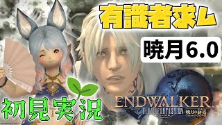 【暁月初見実況】  完全初心者初見わかばヒカセンが大人気オンラインRPG\