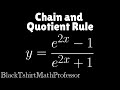 Chain Rule with the Quotient Rule Problem 1 (Calculus 1)