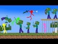 Stickman VS Minecraft: Zombie Apocalypse School 2 - AVM Shorts Animation