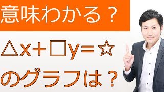 2元1次方程式とは？そのグラフは？【中学1次関数13】