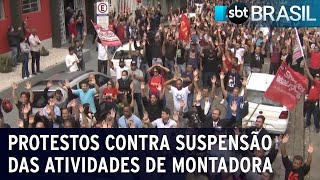 Caoa Chery vai suspender produção em Jacareí; funcionários protestaram | SBT Brasil (06/05/22)
