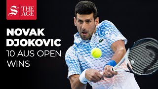 Novak Djokovic: Every Australian Open win