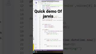 Quick Demo Of Jarvis ! Using Python #ironman #jarvis #python