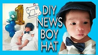 DIY Newsboy Hat / How to Make Newsboy Hat