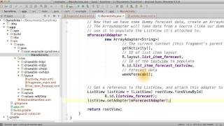 Finding Views findViewById() - Developing Android Apps
