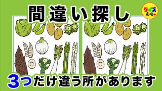 【難しい脳トレ】間違い探し！３つの間違いを見つけよう！vol.29