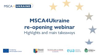 MSCA4Ukraine re-opening and info-day highlight video