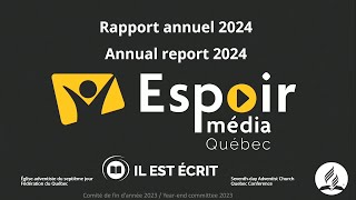 Congrès des officiers/Officers' Convention 2025 - Rapport Il Est Écrit/Espoir Media Québec