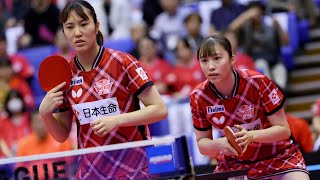 笹尾明日香 麻生麗名 vs 青木咲智 横井咲桜 TFINALGAME日本生命レッドエルフvs日本ペイントマレッツ ノジマTリーグ 2024/9/28バルドラール浦安アリーナ第1G【卓球 Tリーグ公式】