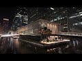 4k canary wharf wood wharf 5am london walking tour