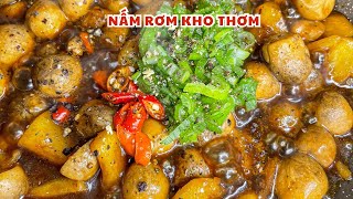 Món chay mỗi ngày tập 2: Nấm rơm kho thơm | Món kho ăn hao cơm ngon lắm | Ăn Chay Cùng Nhi