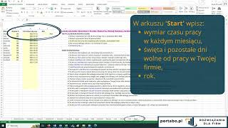 Plik Grafik czasu pracy z kontrolą dni wolnych - Instrukcja krok po kroku