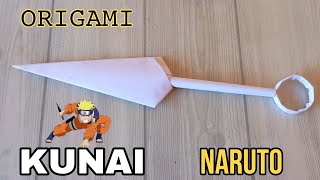 KUNAI ORIGAMI| NARUTO KUNAI PAPER CRAFT TUTORIAL| STEP BY STEP FOLDING| #kunai #naruto #origami