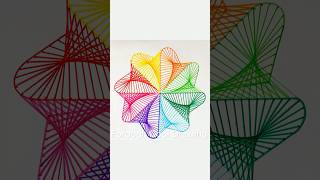 Mesmerizing Geometric Spirograph Art: Unleashing the Power of Pattern🌈 #shorts #shortvideo #drawing