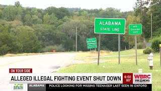 Alleged illegal fighting event shut down in Cherokee County
