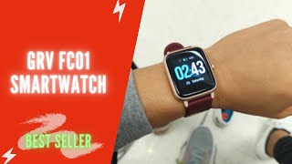 GRV Smart Watch for iOS and Android Review, Manual | GRV FC01 Smartwatch for Men Women Fitness