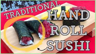 How to make traditional hand roll sushi @tokyosushiacademyenglishcourse
