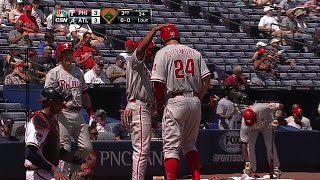 PHI@ATL: Sizemore hits a two-run shot to right