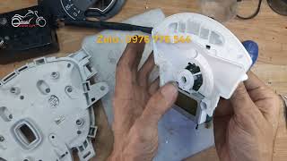 Vision 2022 Motorcycle Clock Got Water Damaged, Lost Display of Fuel Gauge Screen | Motorcycle Cl...