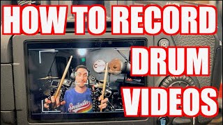 HOW TO RECORD DRUM VIDEOS (in 5 minutes)