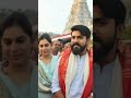 ramcharan konidela and upasana kaamineni konidela came to tirumala for the the sake of dharsanam