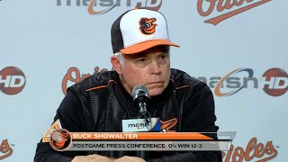 DET@BAL: Showalter on Machado, offense in 12-3 win