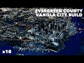 80k Population Vanilla City Timelapse Build | Chill House Music Mix