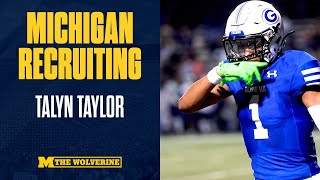 Top 100 Michigan WR target is ELITE!!!!| Talyn Taylor | Michigan Football I Wolverines