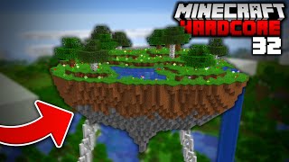 I Built a Giant FLOATING ISLAND in Minecraft Hardcore! (#32)