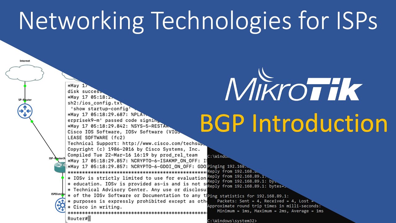 BGP Fundamentals (MikroTik V6 And V7 Configuration) - YouTube