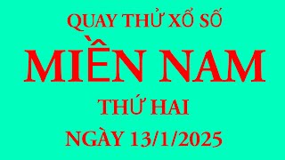 Quay thử kết quả xổ số Miền Nam ngày 13/1/2025.XS TPHCM - Đồng Tháp - Cà Mau