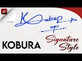 ✔️ Kobura Name Signature | K signature style | K name signature style | Signature style of my name