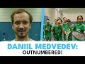 Left-Handed Daniil Medvedev vs 10 Ball Kids: Who Wins?! 🤨