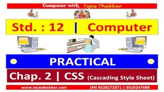 Std. 12 | Chap. 2 CSS (Cascading Style Sheet)