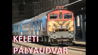 Vonatok Budapest-Keleti pályaudvaron | járvány alatt