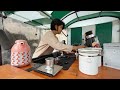 cafe vlog mini coffee shop truck bar dream vintage mobile barista kopi small business relax mood 4k