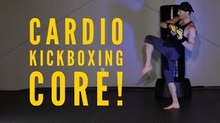 Ep. 267: Cardio Kickboxing CORE at Home [Full Class/NO bag needed] 1780 Fitness and Martial Arts
