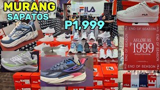 FILA SHOES BAGSAK PRESYO AT MAY P1,999 NALANG SULIT