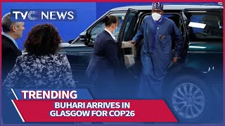 WATCH | President Buhari arrives in Glasgow for COP26 climate change conference