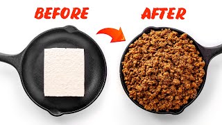 How to Turn Tofu into Vegan GROUND BEEF!