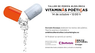 Taller de Poesía #LdeLírica l Vitaminas poéticas