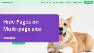 Hide Pages on Multi-page site